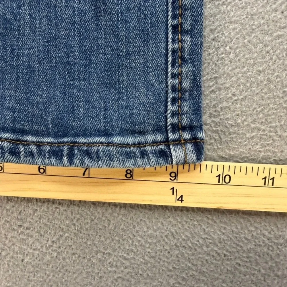 KUT from the Kloth Jeans Women 10 Blue Kelsey Ankle Flare Mid Rise Stretch Denim